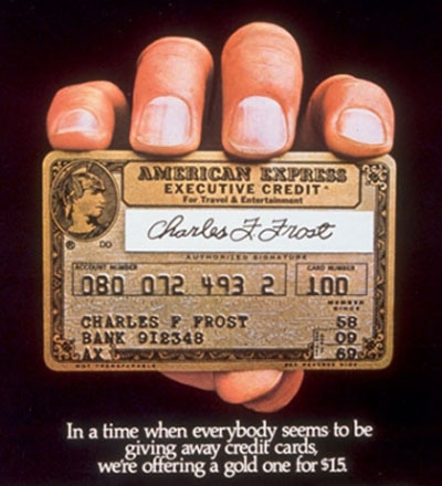  EXECUTIVE CREDIT  1968  GOLD American Express