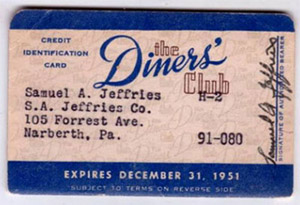   Diners Club  1951 