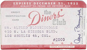   Diners Club  1955 