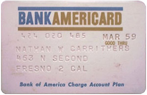  Bank of America BankAmericard 1958  